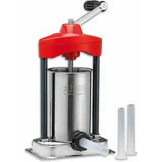 Friedr. Dick F. DICK HTW Hausschlachter-Tischwurstfüller 3 Liter/5 lb (für Hobbyköche, Jäger und BBQ-Fans, Wurstf, Fleischwolf, Silber