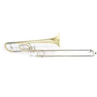 Roy Benson Kinder Bb/C-Posaune TT-220 (8" Messing Schallstück, 12,7 - 13,34 mm Doppelbohrung, Neusilber Außenzug, hartverchromten Neusilber Innenzügen, mit ergonomischen Features)