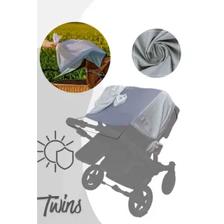 levily – manufaktur babyfroh Levily Sonnenschutzsegel Twins Farbe: Grau
