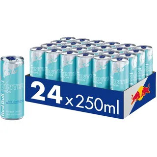 Red Bull Energy Drink Winter Edition 2024 Iced Vanilla Berry - 24er Palette Dosen Getränke, EINWEG (24 x 250 ml)