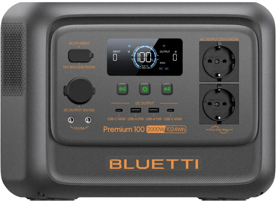 Bluetti Premium 100 V2 Mobile Powerstation 1024Wh 2000W - 0% MwSt. (gemäß§12 Abs.3 UstG**)