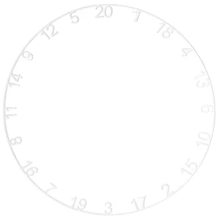 Kings Dart Dart-Zahlenring für Dartscheibe Professional HD