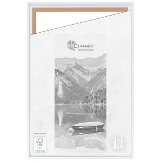 Clamaro Bilderrahmen, Schattenfugenrahmen Keilrahmen Weiß Matt Bilderrahmen CLAMARO 45x35