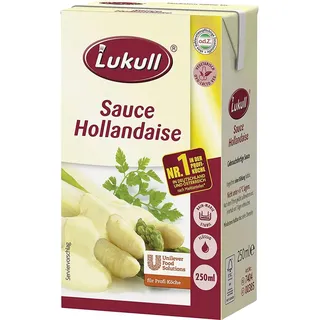 Lukull Sauce Hollandaise 250ml - Für Spargel, Gemüse, Fleisch & Fisch