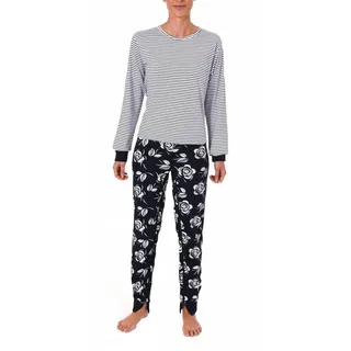 Normann Care Pyjama Damen Pflegeoverall langarm mit Reissverschluss am Rücken und Bein XXL
