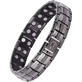 JEROOT Magnetarmband Herren, Reines Titan-Power Herren Magnetische Armbänder Armband Magnet Herren Magnetarmband Energetix Magnetschmuck