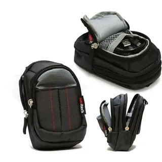 Navitech Schwarz Kamera Tasche Kompatibel mit dem Panasonic LUMIX DC-TZ99E-K Compact Camera