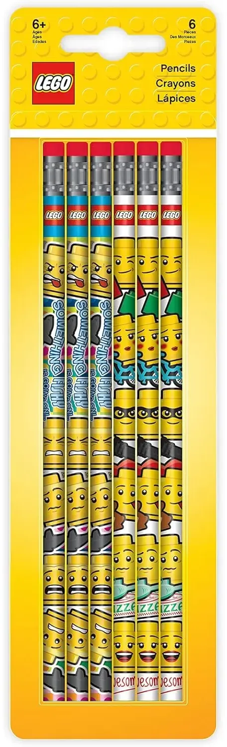 LEGO Bleistifte mit Radiergummi 6er Set