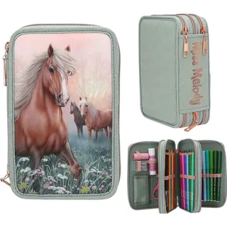 DEPESCHE 3-Fach Federtasche ROMANTIC FIELDS