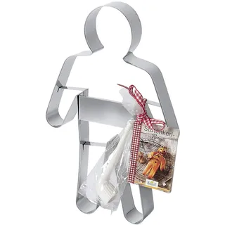 RBV Birkmann Birkmann, Ausstechform Stutenkerl, Grau, Set mit Tonpfeife