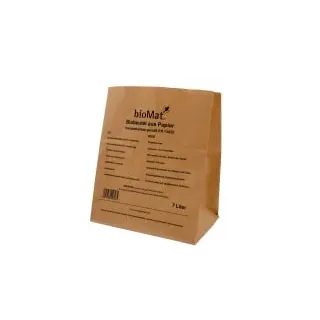 Natura BioMat Bio Papierbeutel Natura Biomat kompostierbar 7 L biologisch abbaubar und kompostierbar