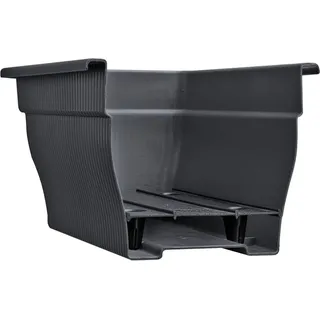 Buri Balkonkasten 100 x 24 x 17 cm Grau