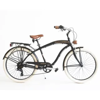 QÜer Mallorca 26 ́ ́ Cruiser Fahrrad - Black - One Size