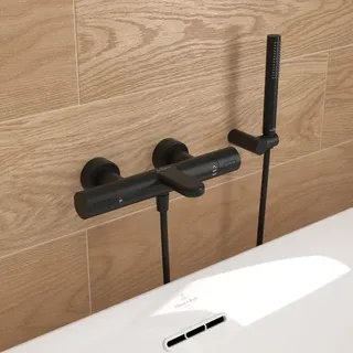 Villeroy & Boch Embrace Aufputz-Wannenarmatur mit Thermostat, TVT108004000K5,