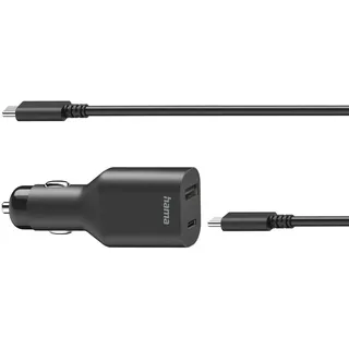 Hama USB-C KFZ - Ladegerät Universal, Schwarz