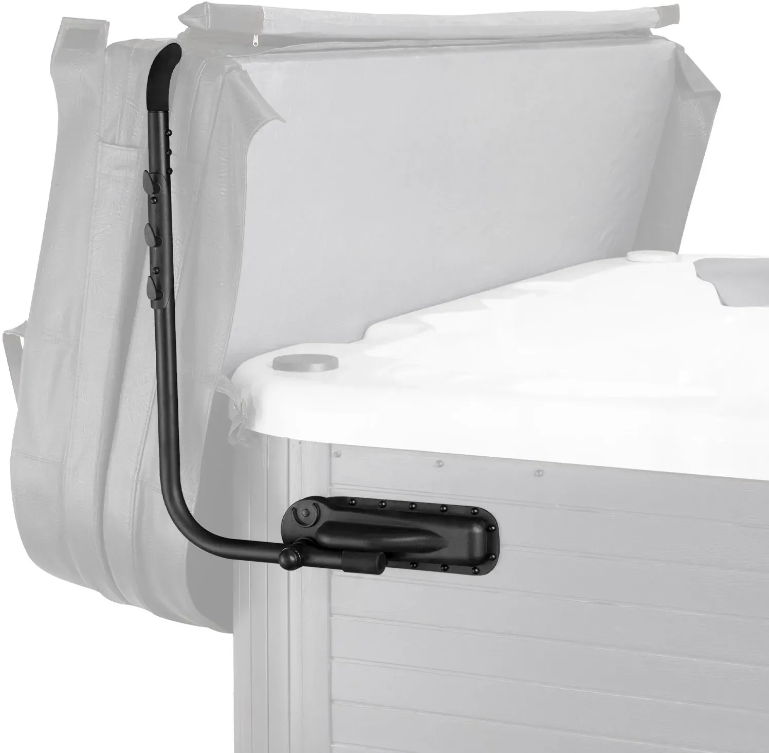 VEVOR Whirlpool-Abdeckungslifter, Spa-Abdeckungslifter, Breite 175-255 cm Verstellbar, Beidseitig oben installiert, Whirlpoolabdeckung-Hebevorrichtung für Badewannen, Whirlpools, Spa