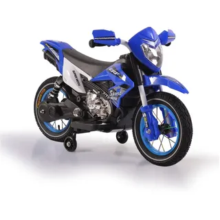 Moni Kinder Elektromotorrad Super Moto FB-6186 Luftreifen Musik Licht Stützräder