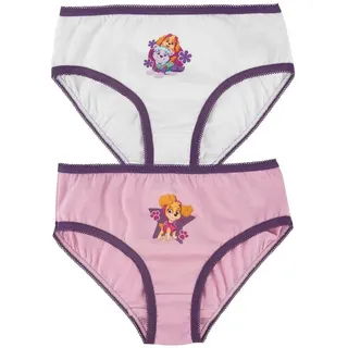 Paw Patrol 2er Pack) Paw Patrol Unterhose Panty Slip in weiß/rosa - 122-128