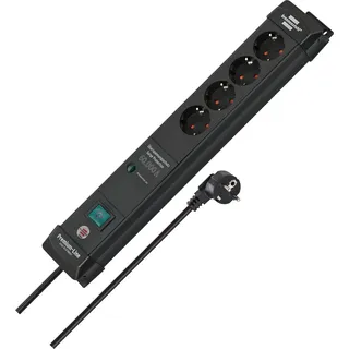 4-fach 1,8 m schwarz