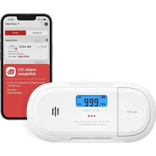 X-Sense smarter Kohlenmonoxid CO-Melder XC04-WX