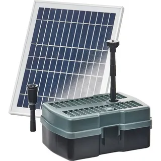 HEISSNER Solar Unterwasserfilter-Set mit Wasserspielpumpe - 600L/h - 5W UVC