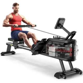 YAMO Rudergerät Wasserrudergerät für zu Hause, 14L Wassertank, 150KG Tragfähigkeit, Kinomap App Kompatibel