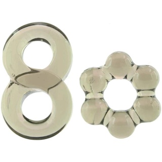 Pipedream Performance Cock Ring Set - Grey, 70 g