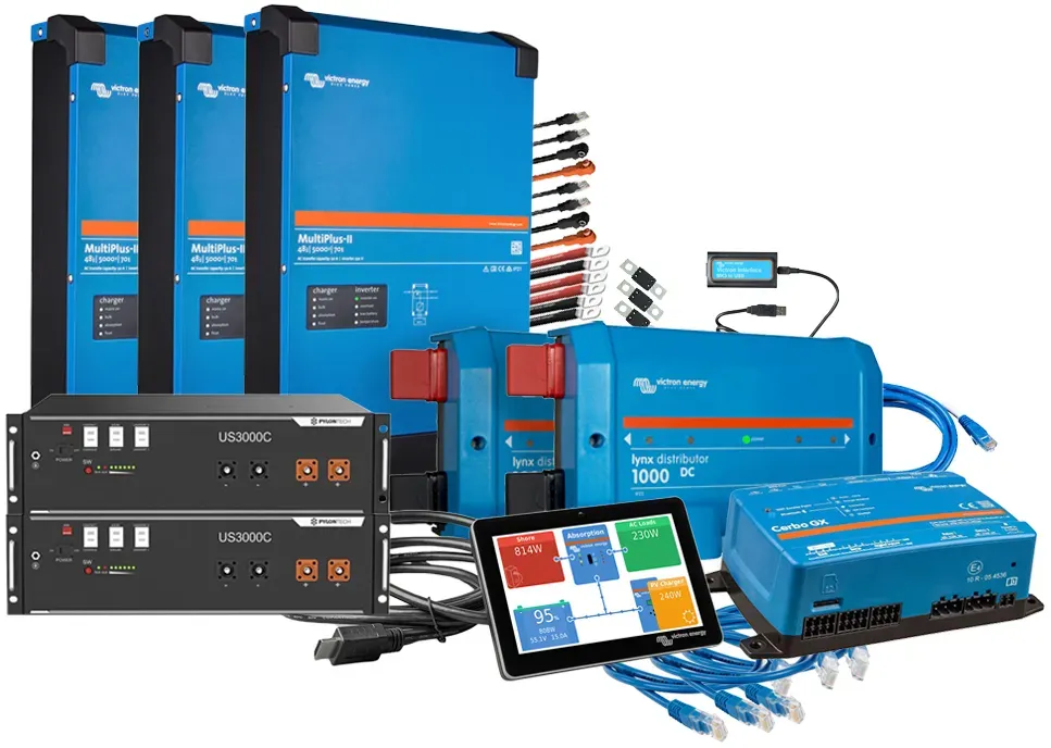 Offgridtec Backup-Kit 3-phasig 7kWh mit Pylontech US3000C Akku Victron MultiPlus-II 48/5000 - 0% MwSt. (gemäß§12 Abs.3 UstG**)