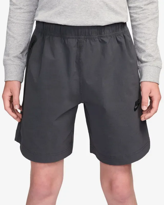 NIKE Sportswear Tech Fleece Woven Shorts Jungen 060 - anthracite/black S (128-137 cm)