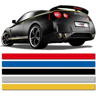 AUTO-STYLE Universelle Selbstklebende Pin-Stripe AutoStripe Cool200 - Silber - 3mm x 975cm