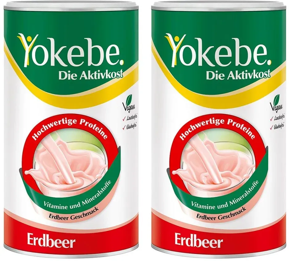 Yokebe Erdbeer - Diätshake zur Gewichtsabnahme - mit Protein