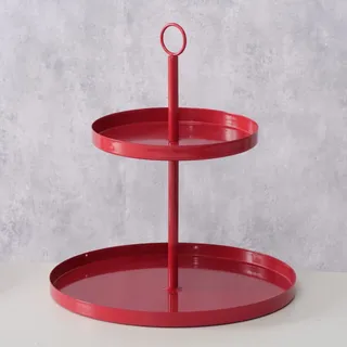 Boltze Etagere Samina aus Metall, in rot
