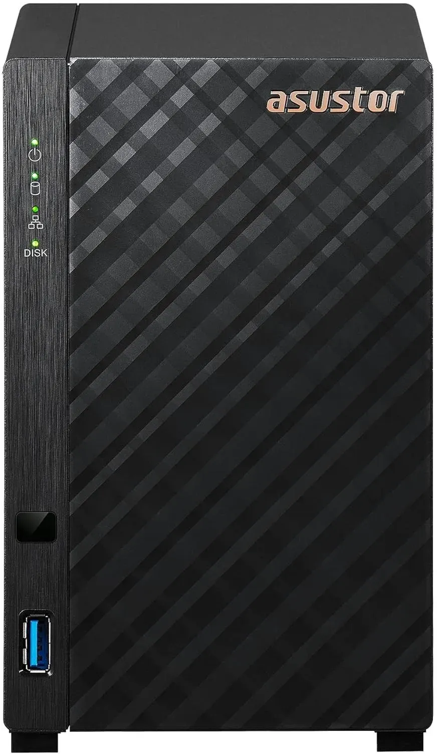 Asustor Drivestor 2 Lite AS1102TL, 2 Bay NAS Geh&auml;use Netzwerkspeicher, 1.7GHz Quad Core, 1GbE Port, 1GB RAM DDR4