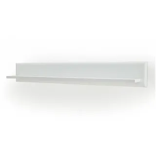 Lomadox Wandregal ALIA-05, weiß matt 150 cm, modern, Wandregal, Bücherregal, Bücherboard, Regal weiß