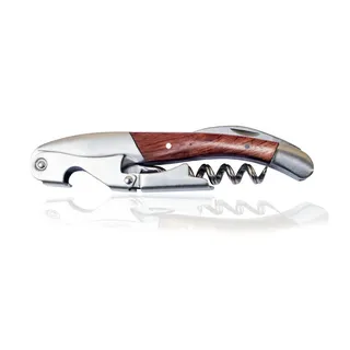 RADOLEO RADOLEO® Kellnermesser PADAUK - Korkenzieher &amp; Weinöffner | Profi Sommeliermesser silberfarben