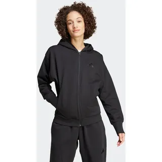 adidas Damen All Szn Fleece Hoodie Jacke (Größe S, schwarz)