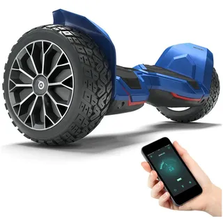 Bluewheel Electromobility Balance Scooter HX510, 15 km/h, 8.5" Vollgummireifen, LED-Scheinwerfer blau