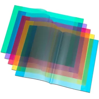 Loer & Schäfer Schulheft Heftumschlag / Hefthülle DIN A4 / Farbe: transparent violett