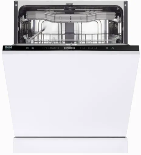 PKM Vollintegrierter Geschirrspüler GS16-8VI – 16 Maßgedecke, Sensor-Touch, 8 Programme, Besteckschublade