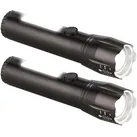 2er-Set 2in1-Akku-LED-Taschenlampen mit COB-LED-Arbeitsleuchte