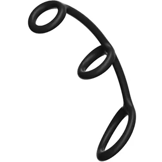 Hmxseu 3-in-1 cockring Silikon-Penisring Einziehbarer Hodenring Glücksring Verbessert die Ausdauer und längere Erektionszeit Lange Gaming-Penisring für Sexspielzeug