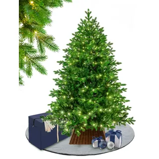 EveXmas-Altair 185cm LED- Premium-künstlicher Weihnachtsbaum aus 100% Spritzguss