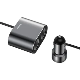 Baseus Autoladegerät Splitter 2xUSB 3.1A 100W (Bl