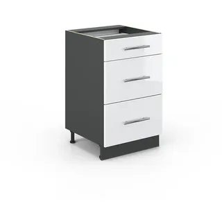 Vicco Schubladenschrank Fame-Line 50 x 51,5 x 81,5 cm Weiß