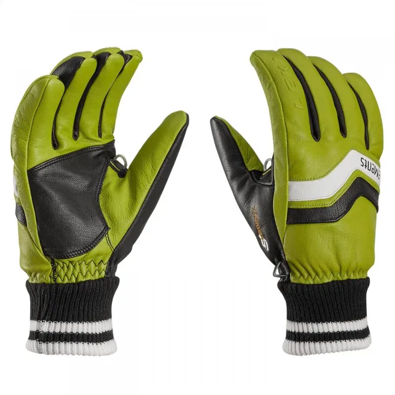 Leki Iridium S Handschuhe limette-schwarz-weiß 7
