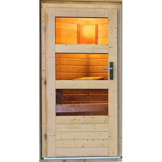 Karibu Türpaket Außensauna Modern 1-teilig