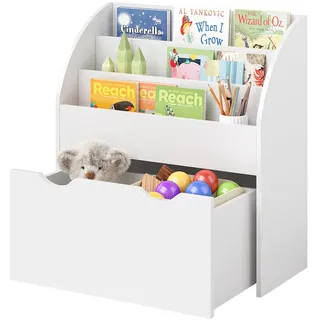 bellabino Koro Bücherregal 79 x 34 x 72 cm Weiß