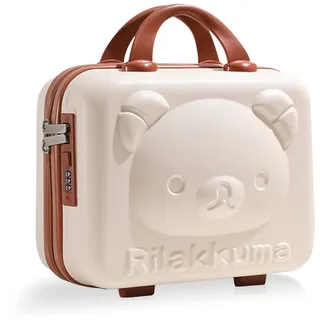 Balakaka Kosmetikkoffer Hartschale 10L mit Griff, Kosmetikkoffer mit Code Wasserdicht und Verschleißfest, Kleine Tragbare Beauty Case Kosmetikkoffer Reise für Damen Mädchen, beige