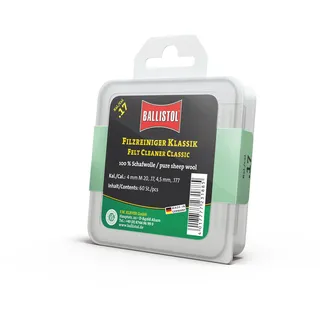 Ballistol Unisex – Erwachsene 23188 Filzreiniger, neutral, Kaliber .17/4,5 mm-60 Stück