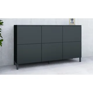 borchardt Möbel Kommode »Haama«, Breite 139 cm schwarz